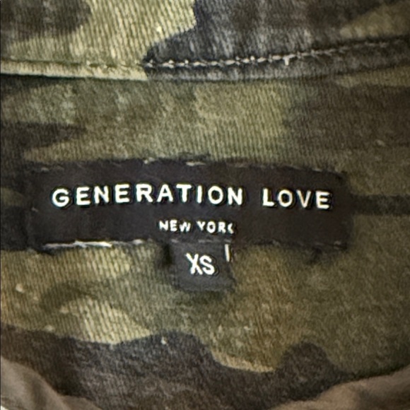 Generation Love Blake Camo Jacket Size XS - Picture 7 of 10